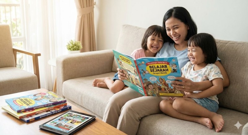 Peran Komik sebagai Media Pembelajaran Visual untuk Mengembangkan Minat Baca dan Mengatasi Anak Malas Membaca